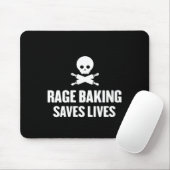Womens Rage Baking Saves Live Skull Funny Baker Co Muismat (Met muis)