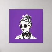 Womens Raiders - Hardlopen de wereld, meisjes stij Canvas Afdruk (Voorkant)