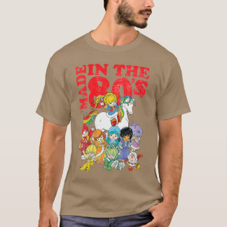 Womens Rainbow Brite Made inhe 80s Distressed Grou T-shirt