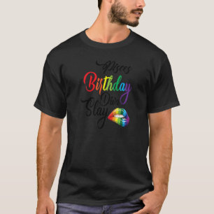 Womens Rainbow Pisces Queen-March Girl Bi T-shirt