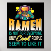 Womens Ramen Lovers Only Space Astronaut Funny Noo Poster (Voorkant)