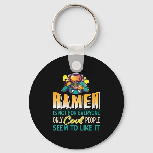 Womens Ramen Lovers Only Space Astronaut Funny Noo Sleutelhanger (Voorkant)