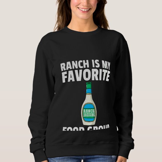 Womens Ranch Dressing Gift Funny Condition Sauce V Trui (Voorkant)