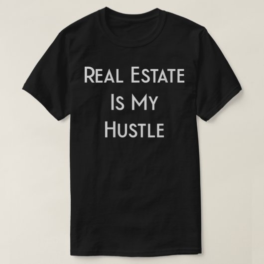 Womens Real Estate is My Hustle Realtor VNeck T-shirt (Design voorkant)