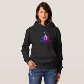 Womens Real girls gymnastics gymnsatics sports clu Hoodie (Voorkant volledig)