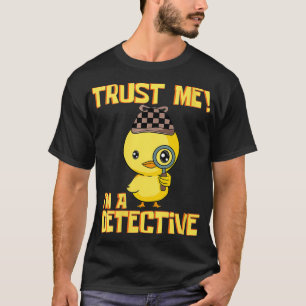 Womens rechercheur Duck Design vertrouwt me dat ik T-shirt