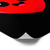 Women's Red Heart Funny Cute Design For Men Women  Poster (Hoek)