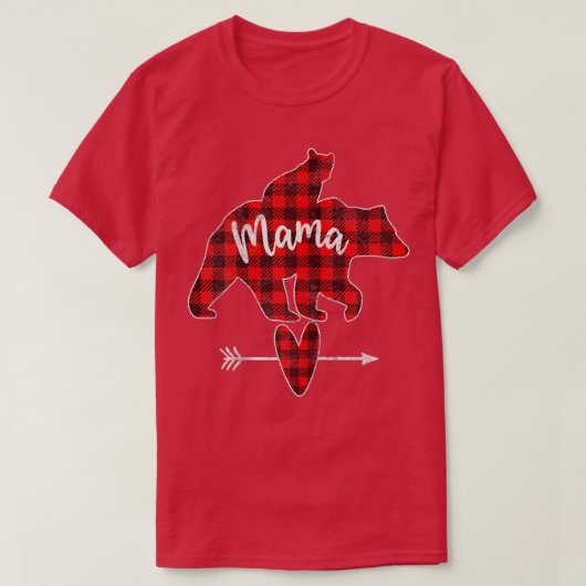 Womens Red Pset Mama Beer, Red Buffalo Pset Mama T-shirt (Design voorkant)