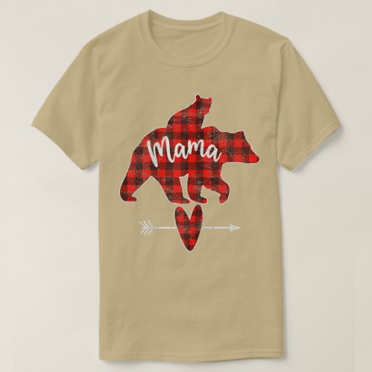 Womens Red Pset Mama Beer, Red Buffalo Pset Mama T-shirt (Design voorkant)