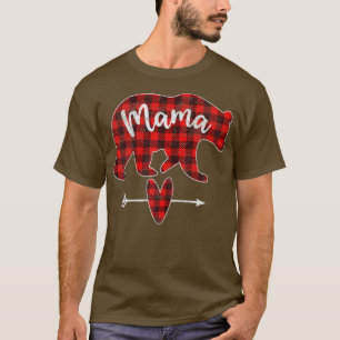Womens Red Pset Mama Beer Red Buffalo T-shirt