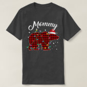 Womens Red Pset Mammie Beer Matching Buffalo Pajam T-shirt (Design voorkant)