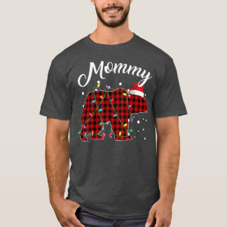 Womens Red Pset Mammie Beer Matching Buffalo Pajam T-shirt