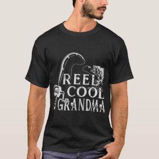 Womens Reel Cool Oma Vist  Retro Mot T-shirt