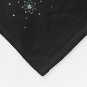 Womens Reindeer Santa Sleigh Flying Funny Magical  Fleece Deken (Hoek)