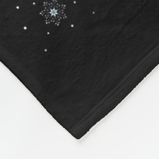 Womens Reindeer Santa Sleigh Flying Funny Magical  Fleece Deken (Hoek)