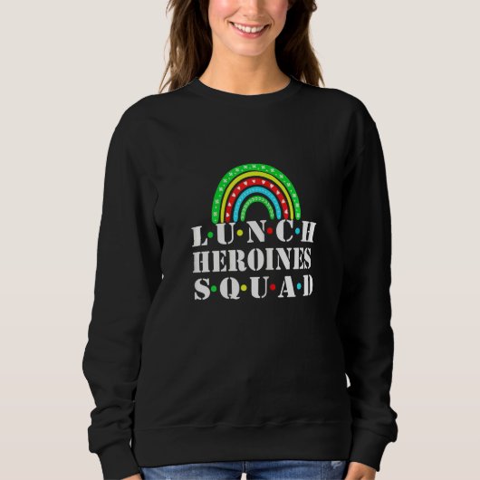 Womens Restaurant Team Lunch Heroines Squad Kantoo Trui (Voorkant)