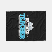 Womens Retired Teacher Every Child Left Behind Bol Fleece Deken (Voorkant (Horizontaal))