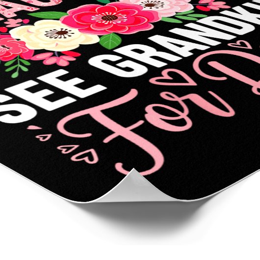 Womens Retired Under New Management See Grandkids  Poster (Hoek)