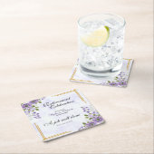 Womens Retirement Party Floral Classic Elegant Kartonnen Onderzetters (Insitu)