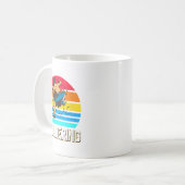 Womens Retro Bouldering Wall Smash Indoor Climbing Koffiemok (Voorkant links)