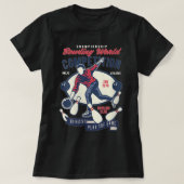 Womens Retro Bowling  Bowler Gift 309 T-shirt (Design voorkant)