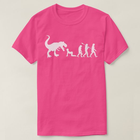 Womens Retro Evolution Dinosaur Funny Dinosaur VN T-shirt (Design voorkant)