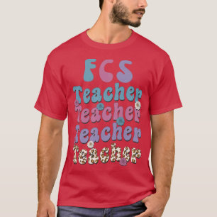 Womens Retro FCS Family & Consumer Sciences leer T-shirt