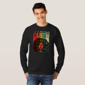 Womens Retro Geweldige Juneteenth I'm A March Quee T-shirt (Voorkant volledig)