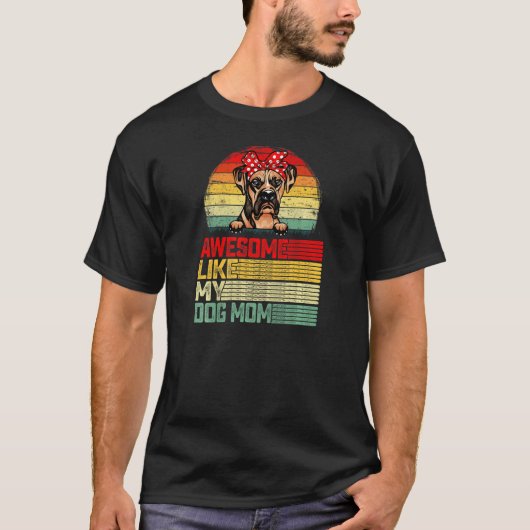 Womens Retro Geweldige zoals mijn moeder van de B T-shirt (Voorkant)