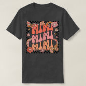 Womens Retro Groovy Mimi Best Mimi Ever Hallo Herf T-shirt (Design voorkant)