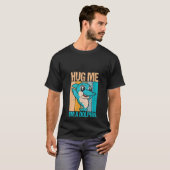 Womens Retro Hug me, ik ben een Dolphin Dolphin en T-shirt (Voorkant volledig)