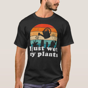 Womens Retro  ik heb mijn planten tuin nat T-shirt