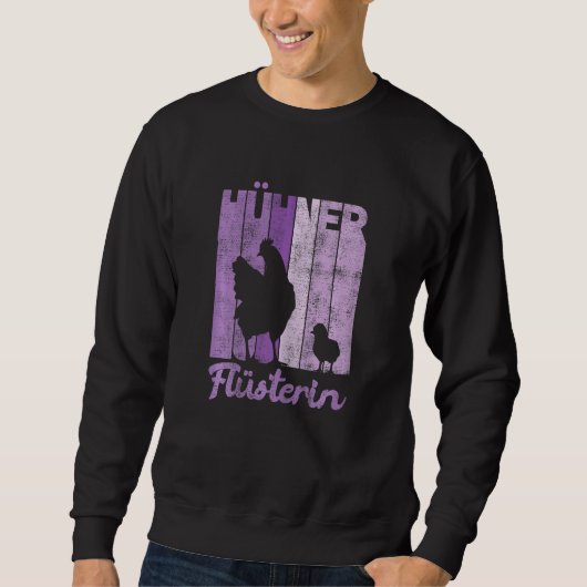 Womens Retro kippen Whisper Farmer Chicken Trui (Voorkant)