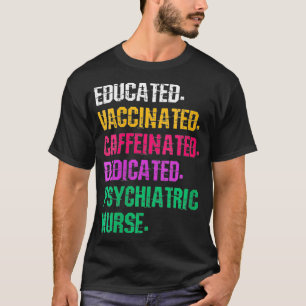 Womens Retro Psych Neurse Psychiatrische Verpleegk T-shirt