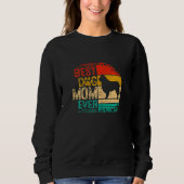 Womens Retro  Sunset Best Bernese Mountain Trui (Voorkant)