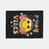 Womens Retro Welcome Back To School Teacher Boys G Fleece Deken (Voorkant (Horizontaal))