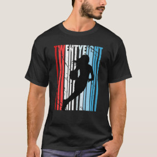 Womens Retro Womens 28e Basketball Birthday Playe T-shirt