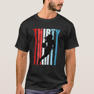 Womens Retro Womens 30th Basketball Birthday Playe T-shirt