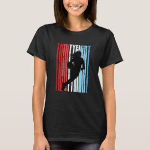 Womens Retro Womens 38th Basketball Birthday Playe T-shirt