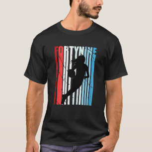 Womens Retro Womens 49th Basketball Birthday Playe T-shirt
