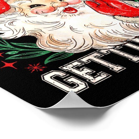 Womens Retro You Ain't Getting Funny Santa Face Ch Poster (Hoek)