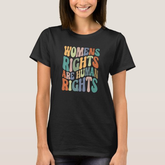 Women's Rights Are Human Rights Row v wade T-shirt (Voorkant)