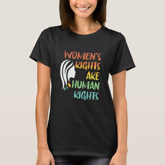 Women's rights are human rights t-shirt (Voorkant)