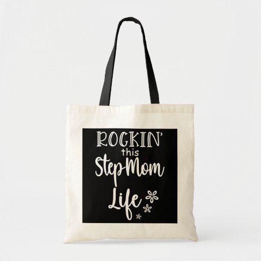 Womens Rockin Deze Moederdag van het leven van mam Tote Bag (Voorkant)