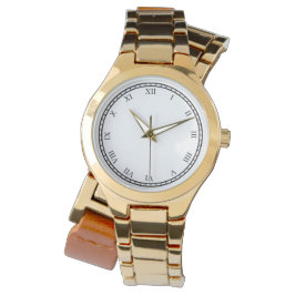 Womens Romeinse cijfers Wraparound Gold Watch Toev Horloge