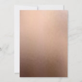 Womens Roos Gold Elk nummer geboorte Partij Kaart (Achterkant)