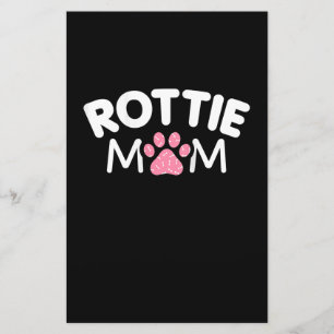 Womens Rottie Mam Apparel Rottweiler Eigenaar Love Briefpapier