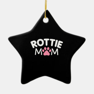 Womens Rottie Mam Apparel Rottweiler Eigenaar Love Keramisch Ornament