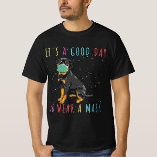 Womens Rottweiler Draag een maskerbrok en is een g T-shirt