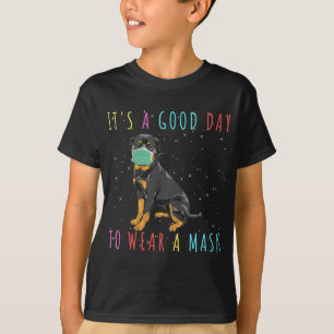 Womens Rottweiler Draag een maskerbrok en is een g T-shirt